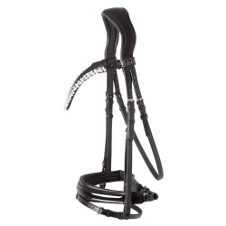 SD Romanov bridle. Black/Black/PT.