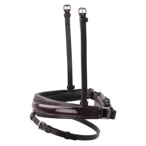 SD Noseband. Brown/Brown/Patent.