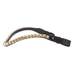 SD L nique Browband. Brown/Gold.