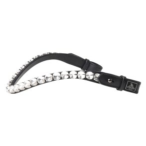 SD Velaggio Browband. Black/Crystal.