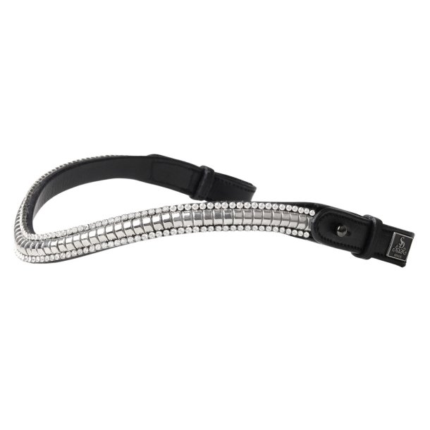 SD Crelido Browband. Black/Silver.