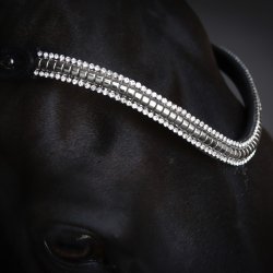 SD Crelido Browband. Black/Silver.