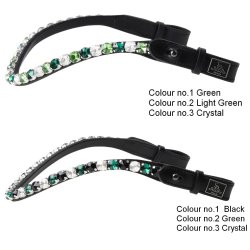SD Bespoke Browband. 3 optional colours of 10mm crystals.