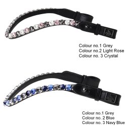 SD Bespoke Browband. 3 optional colours of 10mm crystals.