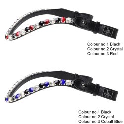 SD Bespoke Browband. 3 optional colours of 10mm crystals.