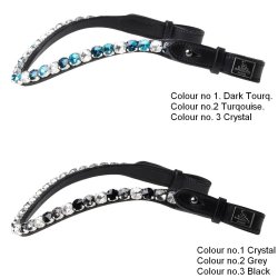 SD Bespoke Browband. 3 optional colours of 10mm crystals.