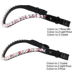 SD Bespoke Browband. 3 optional colours of 10mm crystals.