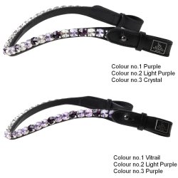 SD Bespoke Browband. 3 optional colours of 10mm crystals.