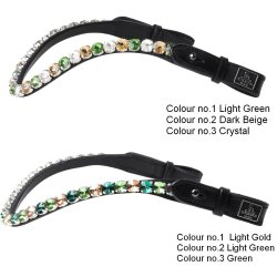 SD Bespoke Browband. 3 optional colours of 10mm crystals.