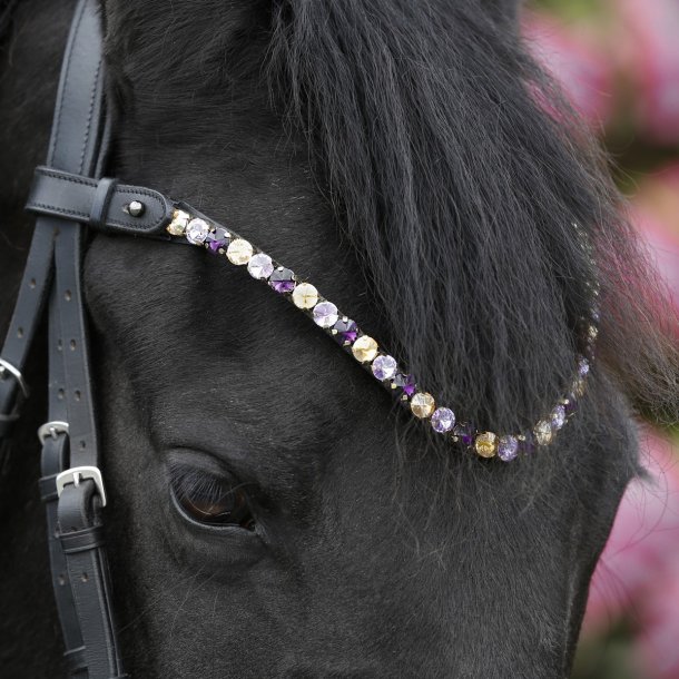 SD Bespoke Browband. 3 optional colours of 10mm crystals.
