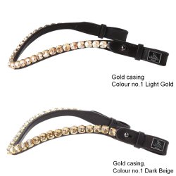 SD Bespoke Browband. 1 optional colour of 10mm Crystals.