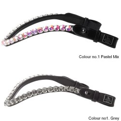 SD� Bespoke Bridle. 1 optional colours of 10mm crystals on the browband.