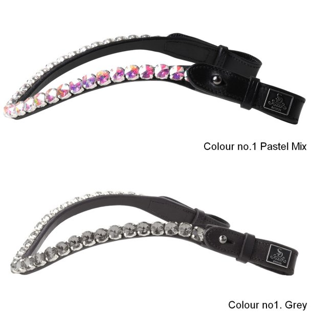 SD Bespoke Browband. 1 optional colour of 10mm Crystals.