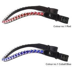 SD� Bespoke Bridle. 1 optional colours of 10mm crystals on the browband.