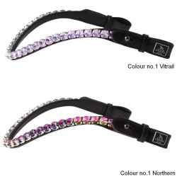 SD� Bespoke Bridle. 1 optional colours of 10mm crystals on the browband.
