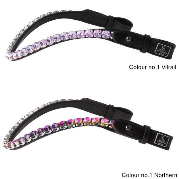 SD Bespoke Browband. 1 optional colour of 10mm Crystals.