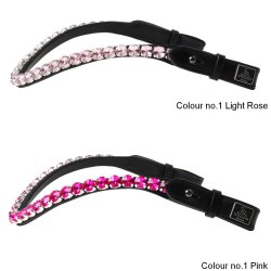 SD Bespoke Browband. 1 optional colour of 10mm Crystals.