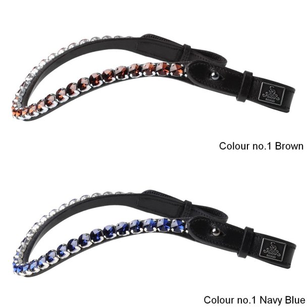 SD Bespoke Browband. 1 optional colour of 10mm Crystals.