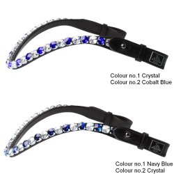 SD Bespoke Browband. 2 optional colours of 10mm crystals.