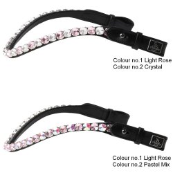 SD Bespoke Browband. 2 optional colours of 10mm crystals.