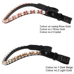 SD Bespoke Browband. 2 optional colours of 10mm crystals.