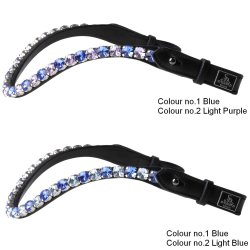 SD Bespoke Browband. 2 optional colours of 10mm crystals.
