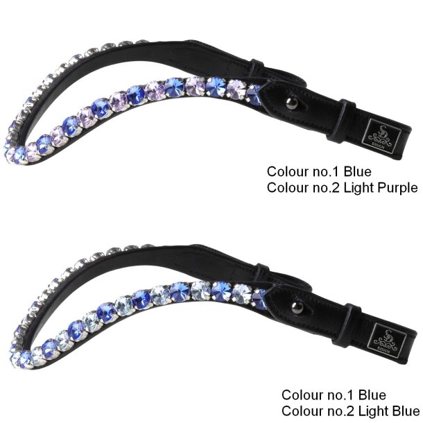SD Bespoke Browband. 2 optional colours of 10mm crystals.