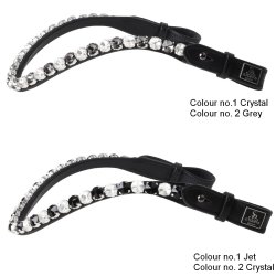 SD Bespoke Browband. 2 optional colours of 10mm crystals.