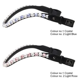 SD Bespoke Browband. 2 optional colours of 10mm crystals.