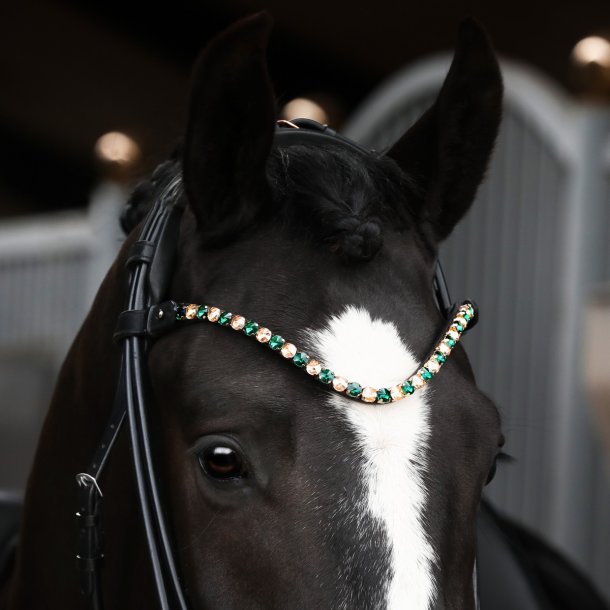 SD Bespoke Browband. 2 optional colours of 10mm crystals.