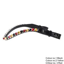 SD Bespoke Browband. 3 optional colours of 10mm crystals.
