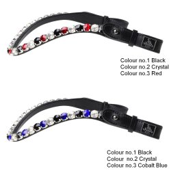 SD� Bespoke Bridle. 3 optional colours of 10mm crystals on the browband.