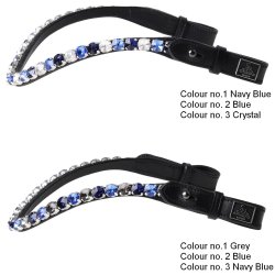 SD� Bespoke Bridle. 3 optional colours of 10mm crystals on the browband.