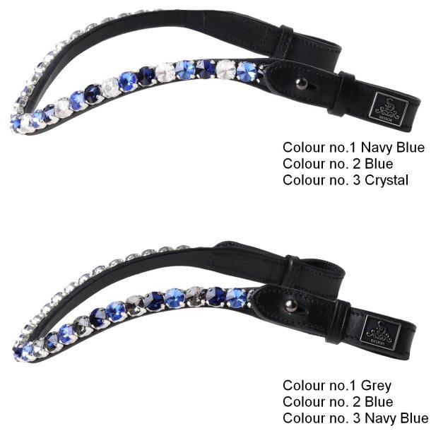 SD� Bespoke Bridle. 3 optional colours of 10mm crystals on the browband.