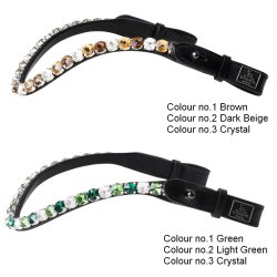 SD� Bespoke Bridle. 3 optional colours of 10mm crystals on the browband.