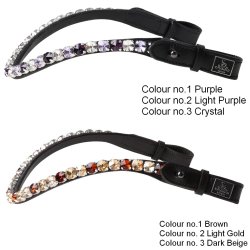 SD� Bespoke Bridle. 3 optional colours of 10mm crystals on the browband.