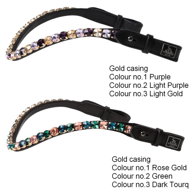 SD� Bespoke Bridle. 3 optional colours of 10mm crystals on the browband.