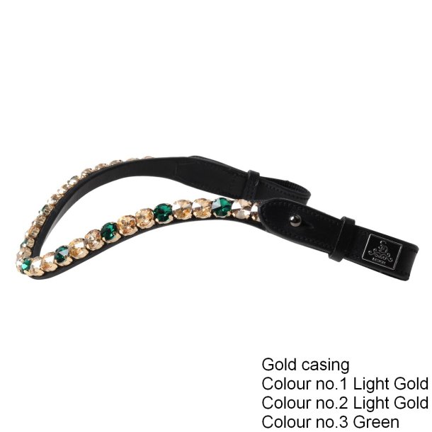 SD� Bespoke Bridle. 3 optional colours of 10mm crystals on the browband.