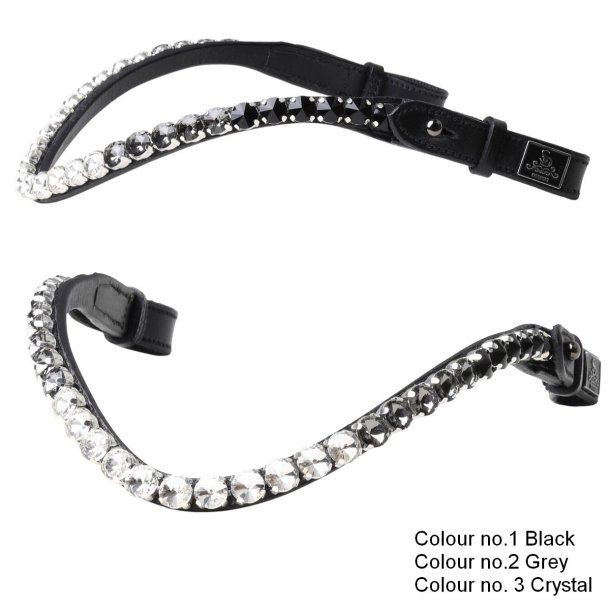 SD Bespoke Ombre Browband. 3 optional colours of 10mm Crystals.