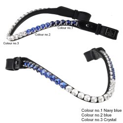 SD Bespoke Ombre Browband. 3 optional colours of 10mm Crystals.