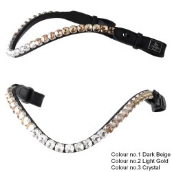 SD Bespoke Ombre Browband. 3 optional colours of 10mm Crystals.