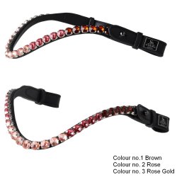 SD Bespoke Ombre Browband. 3 optional colours of 10mm Crystals.