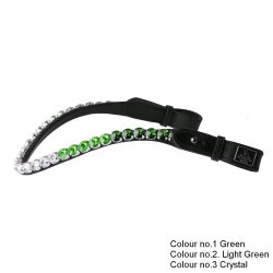 SD Bespoke Ombre Browband. 3 optional colours of 10mm Crystals.