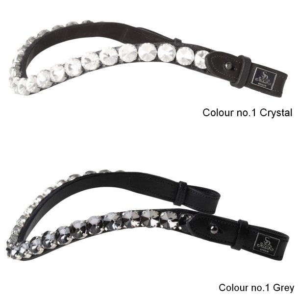 SD Bespoke Browband. 1 optional colour of 14mmCrystals.