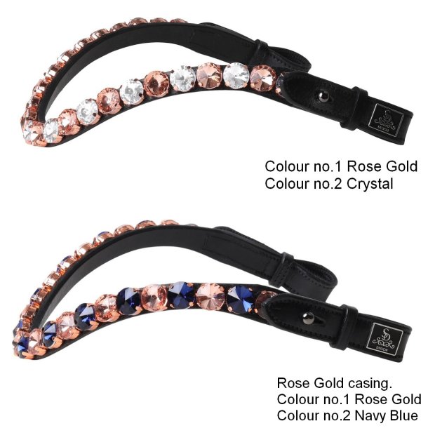 SD Bespoke Browband. 2 optional colours of 14mm Crystals.