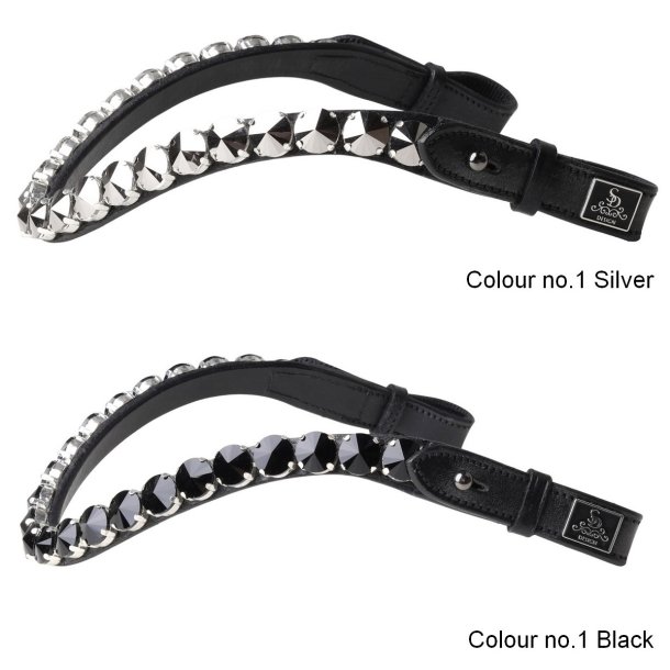 SD Bespoke Browband. 1 optional colour of 14mmCrystals.