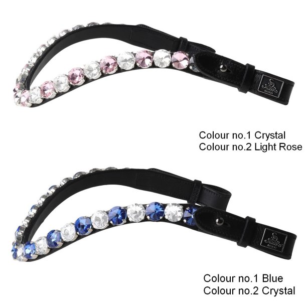 SD Bespoke Browband. 2 optional colours of 14mm Crystals.