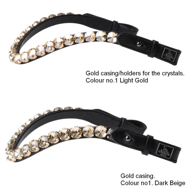 SD Bespoke Browband. 1 optional colour of 14mmCrystals.