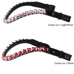 SD Bespoke Browband. 1 optional colour of 14mmCrystals.