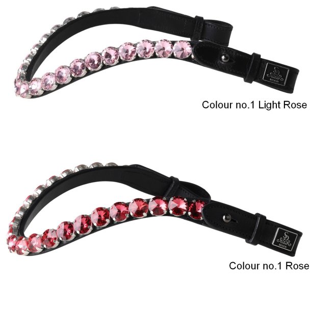 SD Bespoke Browband. 1 optional colour of 14mmCrystals.